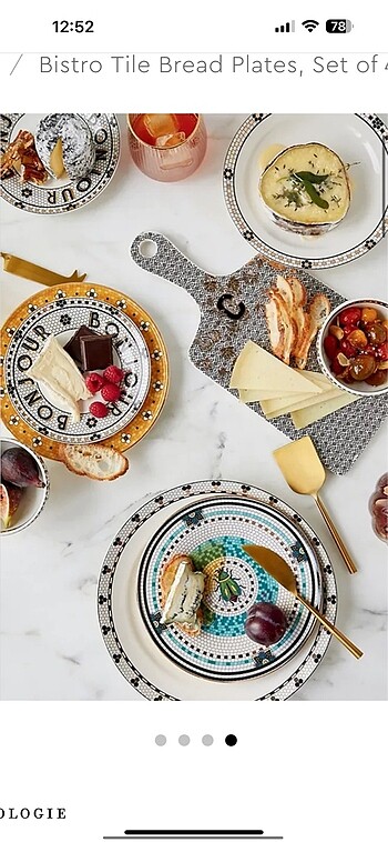 Anthropologie Anthropologıe tabak 4 adet