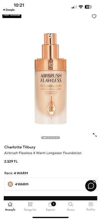 Charlotte tilbury fondoten