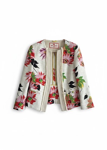 Etro Çiçek Desenli Tasarım Ceket - Görsel 2