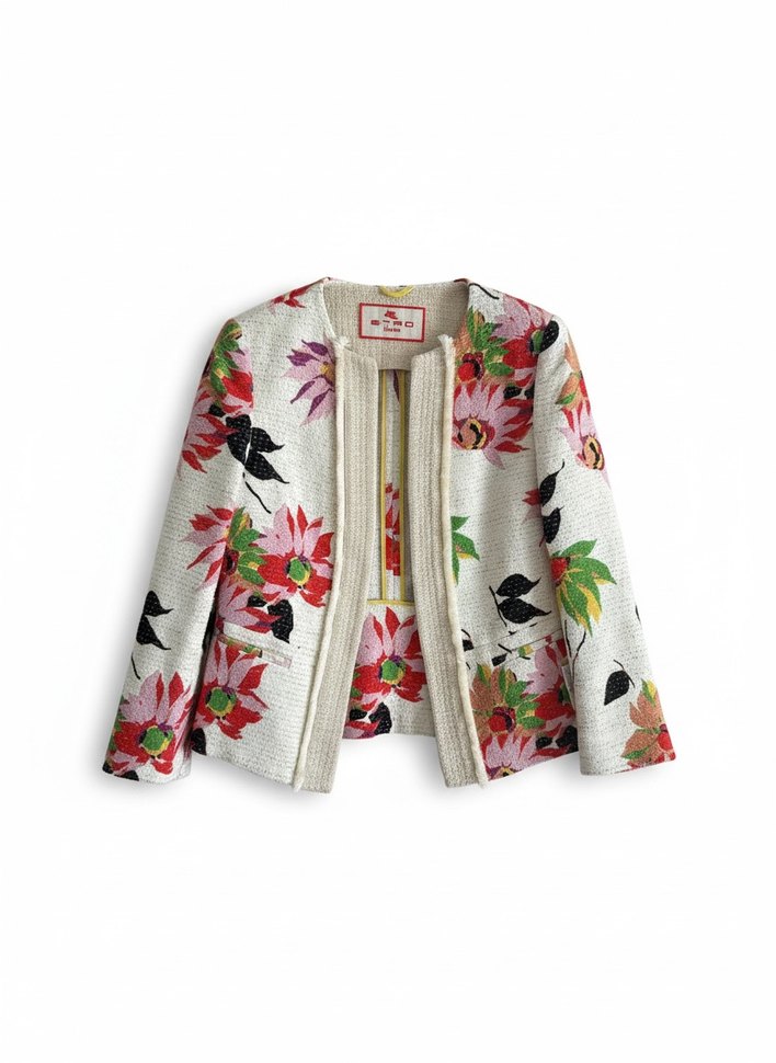 Etro Çiçek Desenli Tasarım Ceket - Görsel 2