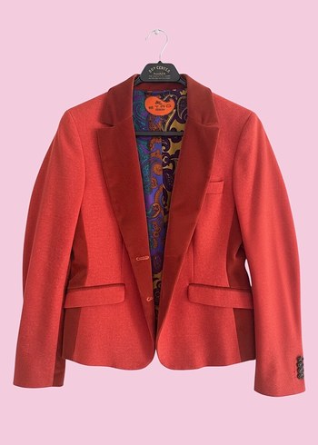 Etro Vintage Tarz Kadife Blazer  Statement Parça - Görsel 2