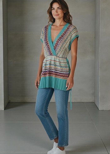 İtalyan Şıklığı: M Missoni Zikzak Desenli Triko Elbise - Görsel 2