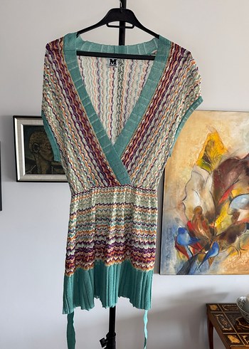 İtalyan Şıklığı: M Missoni Zikzak Desenli Triko Elbise - Görsel 4