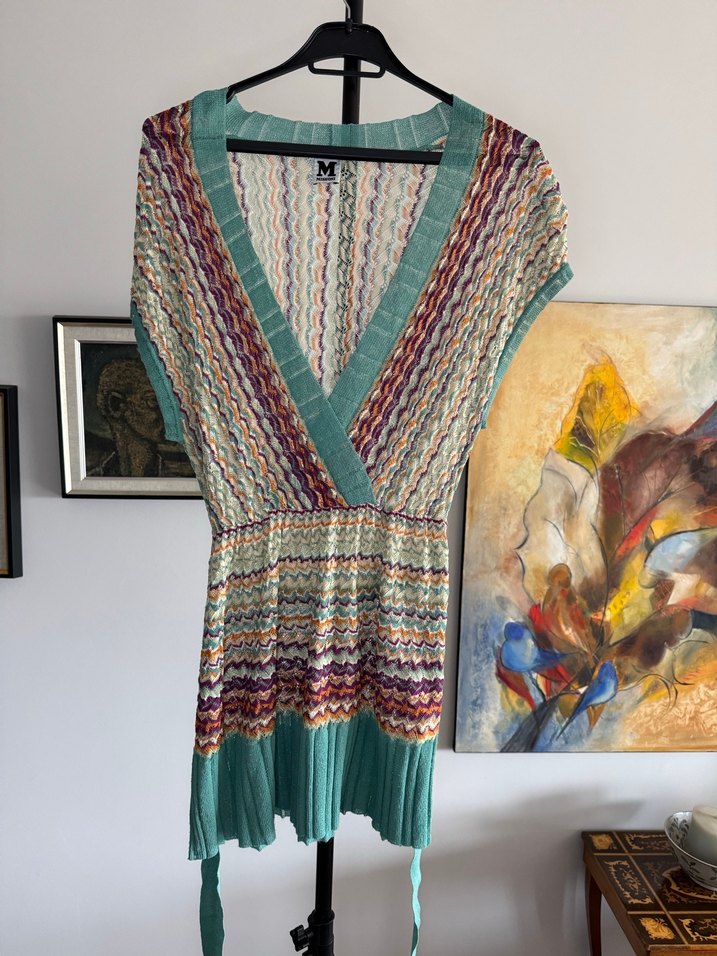 İtalyan Şıklığı: M Missoni Zikzak Desenli Triko Elbise - Görsel 4