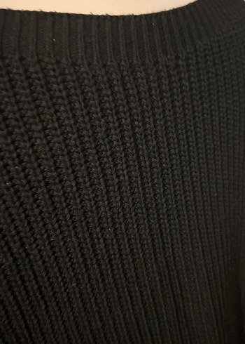 Siyah Kadın Triko Günlük Kazak - Görsel 4