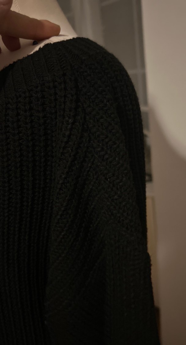 Siyah Kadın Triko Günlük Kazak - Görsel 5