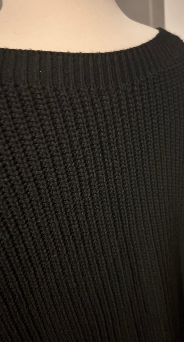 Siyah Kadın Triko Günlük Kazak - Görsel 4