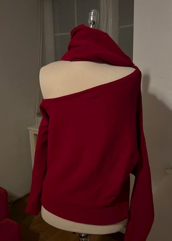 Bordo Yaka Detaylı Kadın Triko - Görsel 4