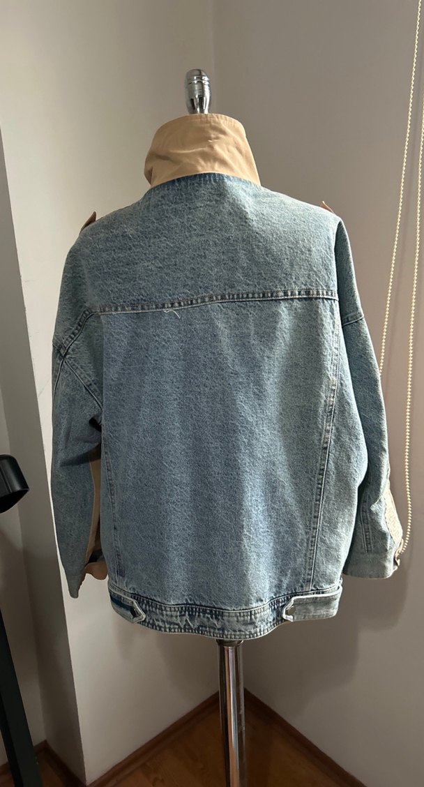 Bej Düğmeli Kadın Ceket - Görsel 3