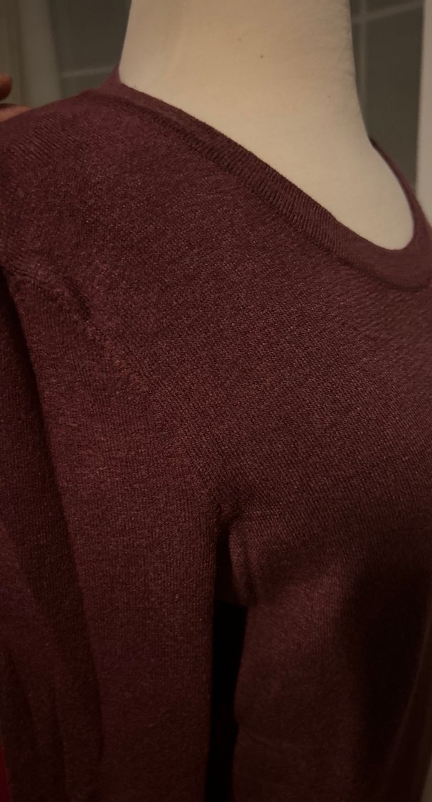 Bordo Kadın Uzun Kollu Kazak - Görsel 2