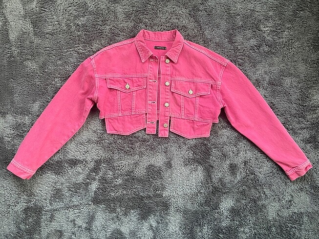 Crop kot ceket
