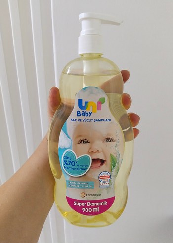 Uni Baby Saç ve Vücut Şampuanı 900ml