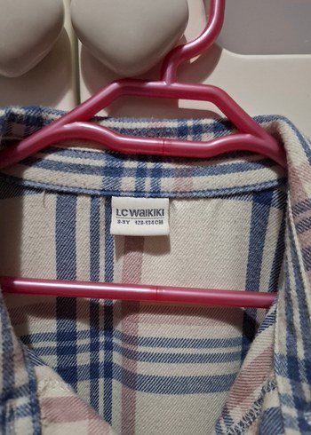 Bej Düğmeli Pamuklu Uzun Kollu Gömlek - Görsel 3