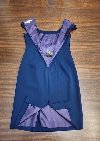 L.K BENNETT Lacivert  Ofis Elbisesi - Görsel 17