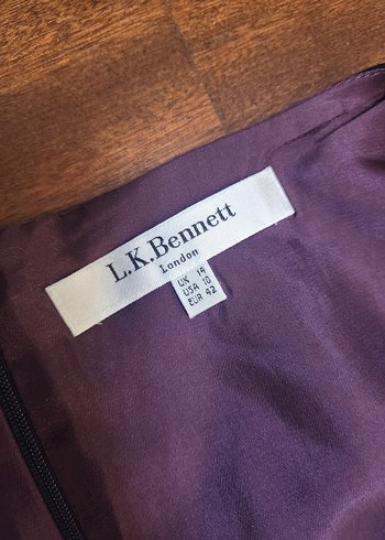 L.K BENNETT Lacivert  Ofis Elbisesi - Görsel 12