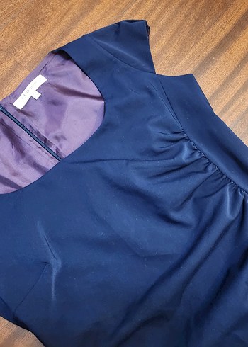 L.K BENNETT Lacivert  Ofis Elbisesi - Görsel 11