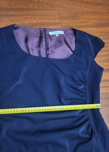 L.K BENNETT Lacivert  Ofis Elbisesi - Görsel 8