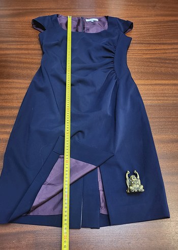 L.K BENNETT Lacivert  Ofis Elbisesi - Görsel 6