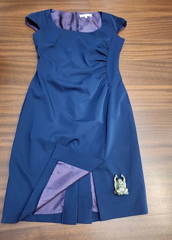 L.K BENNETT Lacivert  Ofis Elbisesi - Görsel 5