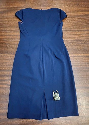 L.K BENNETT Lacivert  Ofis Elbisesi - Görsel 13