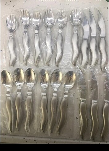 JUMBO ÖZEL TASARIM KALIN 6 KİŞİLİK ÇATAL BIÇAK KAŞIK TAKIMI