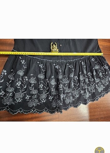 KASHA GRİ ÇİÇEK İŞLEMELİ ELBİSE - Görsel 7