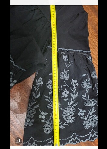 KASHA GRİ ÇİÇEK İŞLEMELİ ELBİSE - Görsel 11