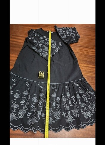 KASHA GRİ ÇİÇEK İŞLEMELİ ELBİSE - Görsel 17