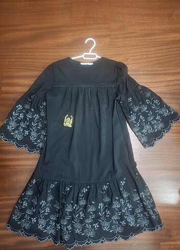 KASHA GRİ ÇİÇEK İŞLEMELİ ELBİSE - Görsel 19