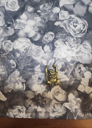 GRİ KAPÜŞONLU GÜLLÜ  BLUZ - Görsel 16