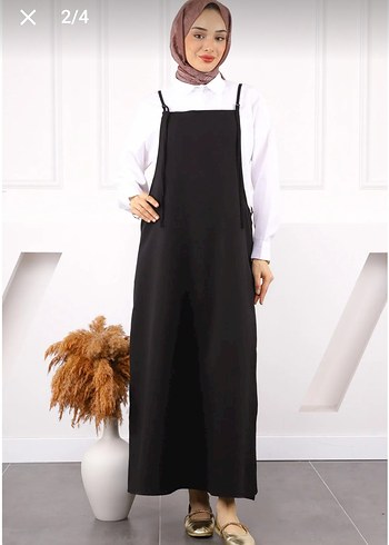 Trendyol & Milla Siyah Halter Yaka Uzun Salaş Tunik
