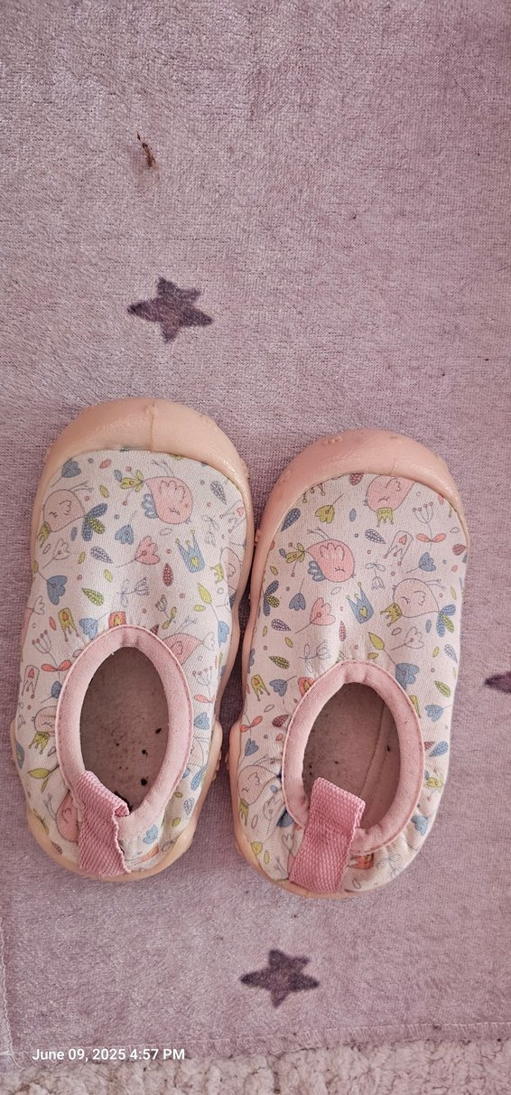 Kız Çocuk Gri mavi ayalkabi sandalet - Görsel 4