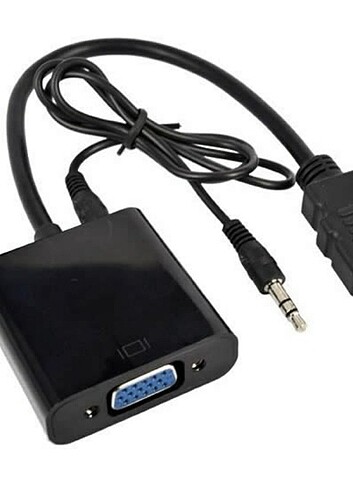 HDMI TO VGA DÖNÜŞTÜRÜCÜ + SES KABLOSU