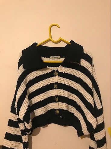 Oversize crop hırka