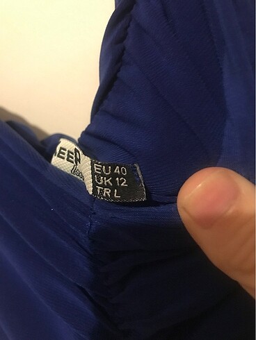 Trendyol & Milla Saks mavisi kısa elbise