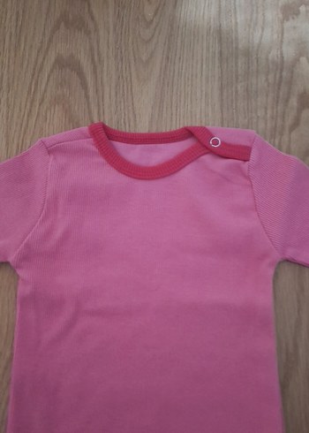 Pembe Uzun Kollu Bebek Body - Görsel 2