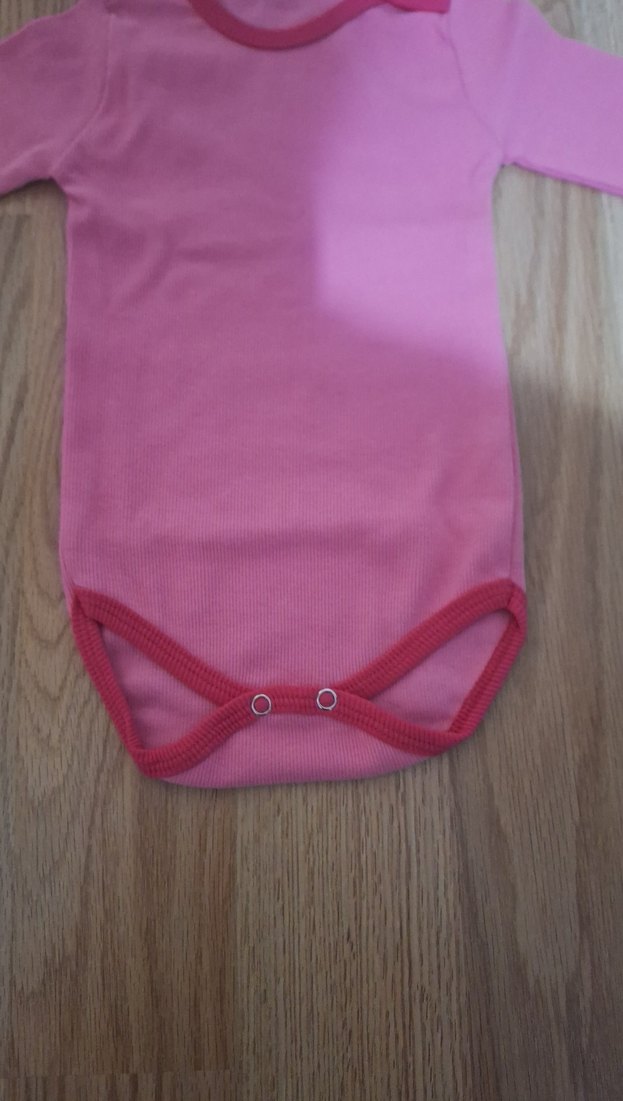 Pembe Uzun Kollu Bebek Body - Görsel 3