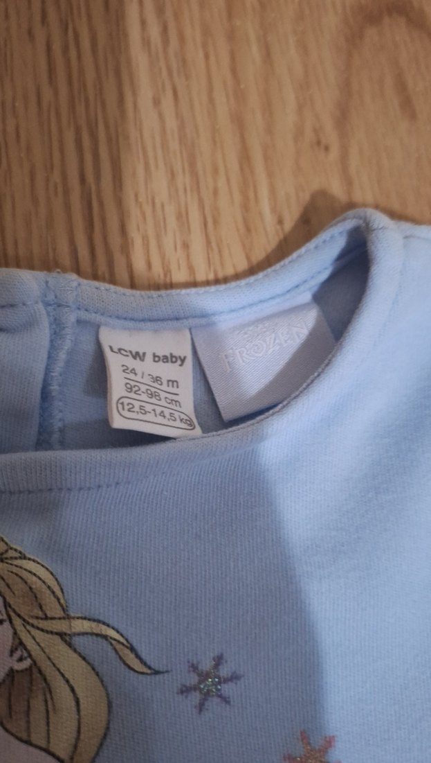 Uzun Kollu Mavi Nakışlı Kız Elbisesi - Görsel 4