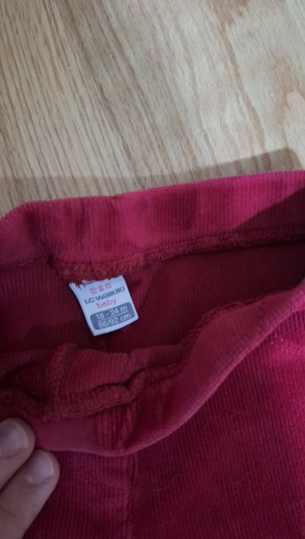 Bordo Kız Çocuk Tayt - Görsel 3