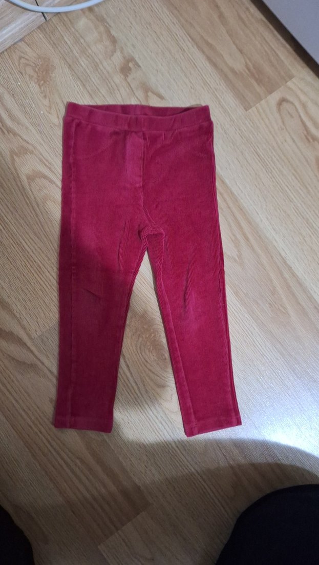 Bordo Kız Çocuk Tayt - Görsel 2