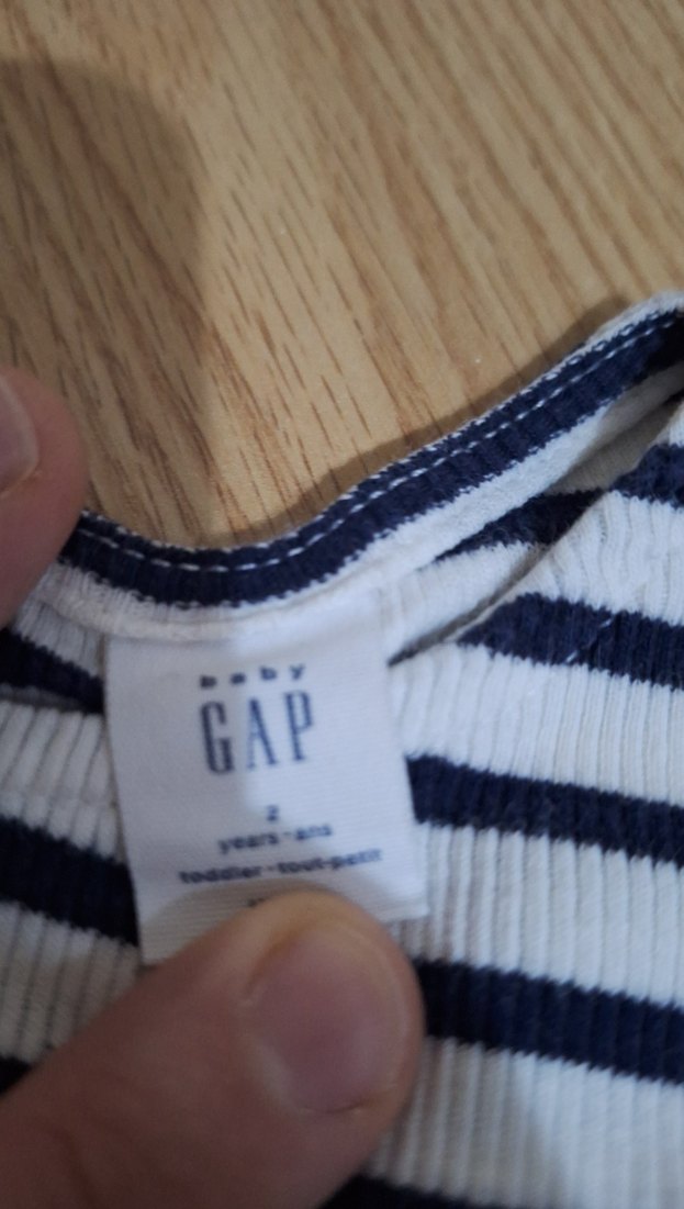 Kız Çocuk Beyaz Çizgili Bluz - Görsel 4