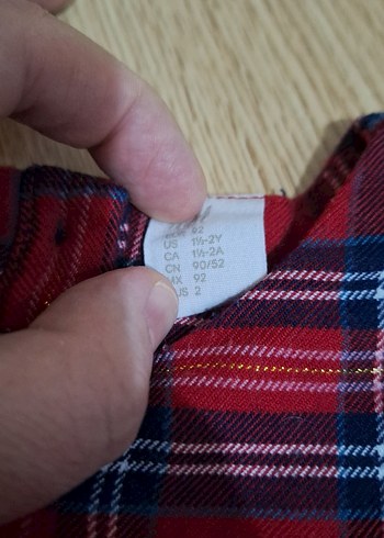 Kız Çocuk Renkli Kareli Fırfırlı Elbise - Görsel 5