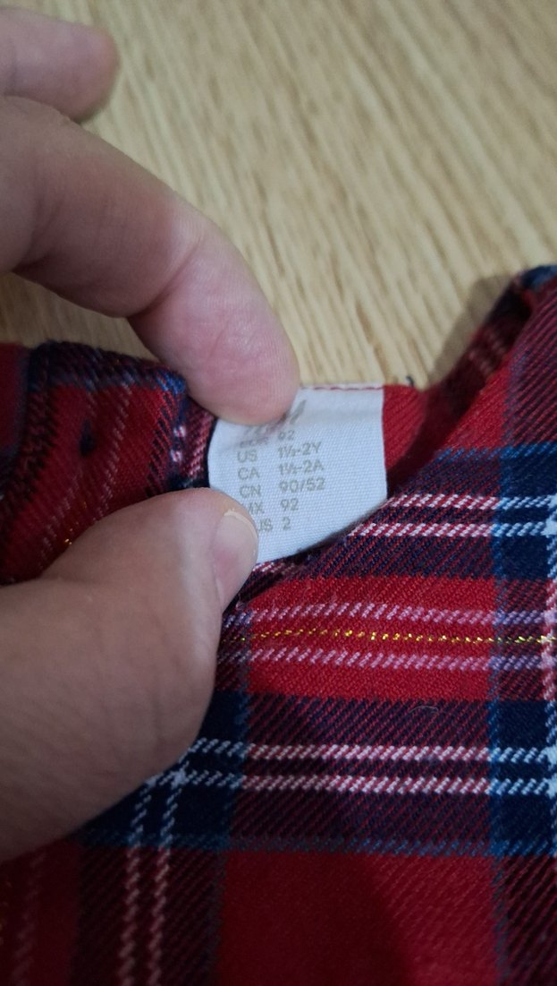 Kız Çocuk Renkli Kareli Fırfırlı Elbise - Görsel 5