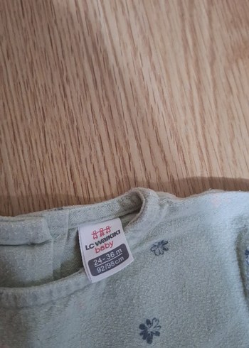 Kız Çocuk Yeşil Uzun Kollu Pamuklu Elbise - Görsel 4