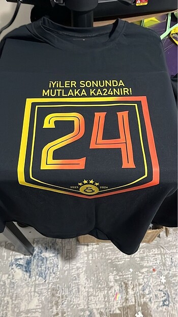 galatasaray 24. şampiyonluk özel tişört