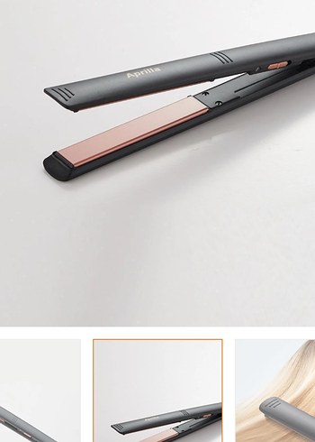 Aprilla Siyah Gri Saç Düzleştirici - Görsel 2