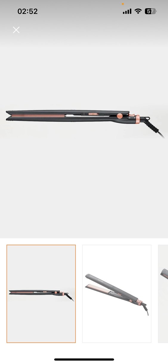 Aprilla Siyah Gri Saç Düzleştirici - Görsel 3