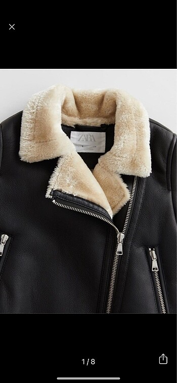 Zara biker ceket kürklü