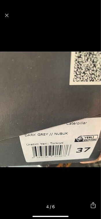 37 Beden gri Renk Cat topuklu bot