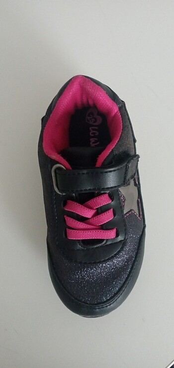 25 Beden siyah Renk Kız çocuk spor ayakkabı